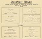  Specimen Menus; Margate History 